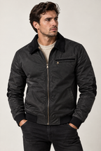 Veste bomber homme avec doublure polaire chaude