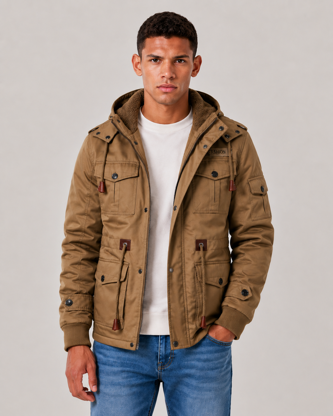 Robuster Herren Herbst- und Winterjacke