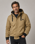 Herren Bomberjacke mit abnehmbarer Kapuze