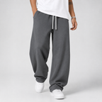 Herren Jogginghose aus Strick mit geradem Loose Fit