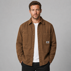 Chemise-veste en coton pour homme