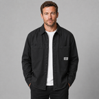 Chemise-veste en coton pour homme