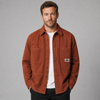 Chemise-veste en coton pour homme