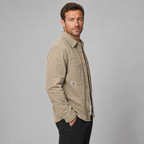 Chemise-veste en coton pour homme
