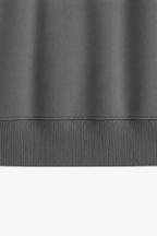 Pull-over oversize en maille pour homme col rond gris