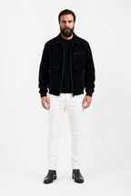 Herren Cordjacke Schwarz