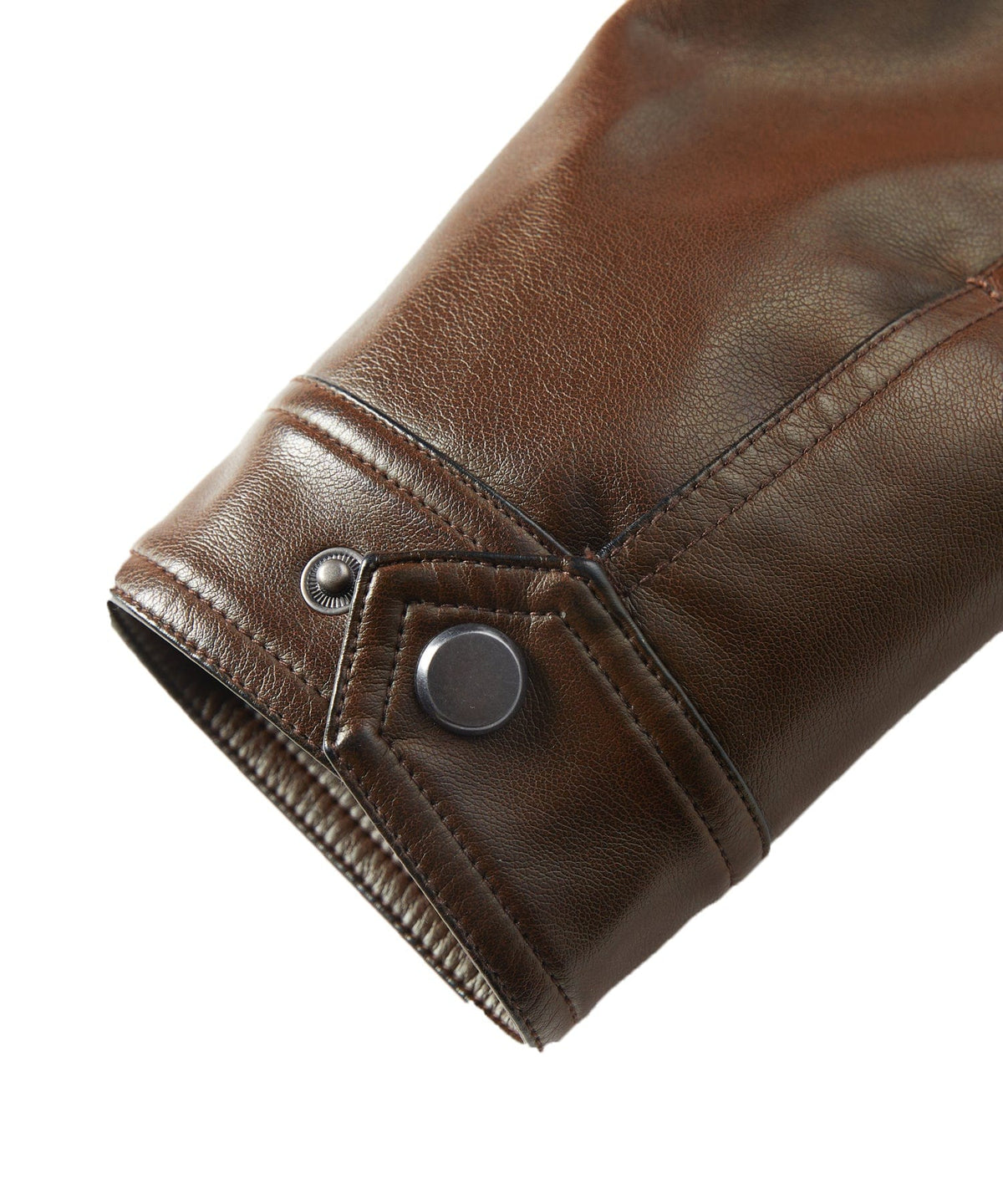 Herren Café Racer Kunstlederjacke