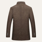 Manteau en laine pour homme Manteau classique avec patte de boutonnage
