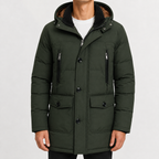 Parka d'hiver pour hommes doublée