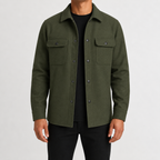 Herren Overshirt mit Knopfleiste