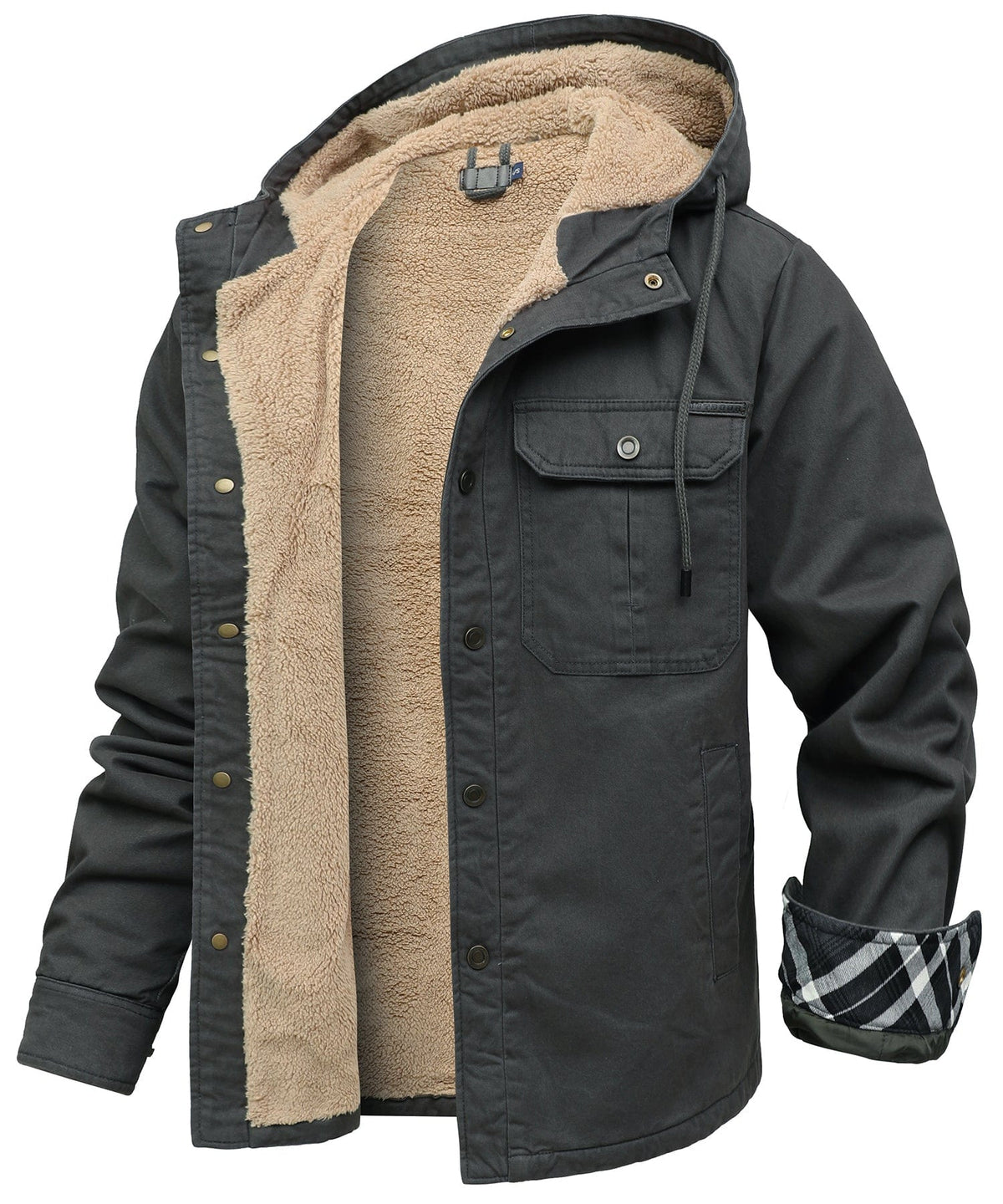 Heren Sherpa Fleece Jas met warme voering