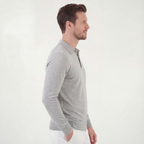 Klassisches graues Polohemd für Herren