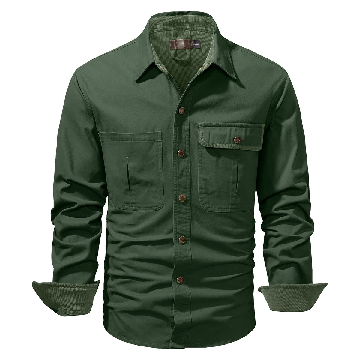 Herren Baumwoll Overshirt mit Brusttaschen