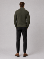 Herren Fleece-Strickjacke mit Reißverschluss