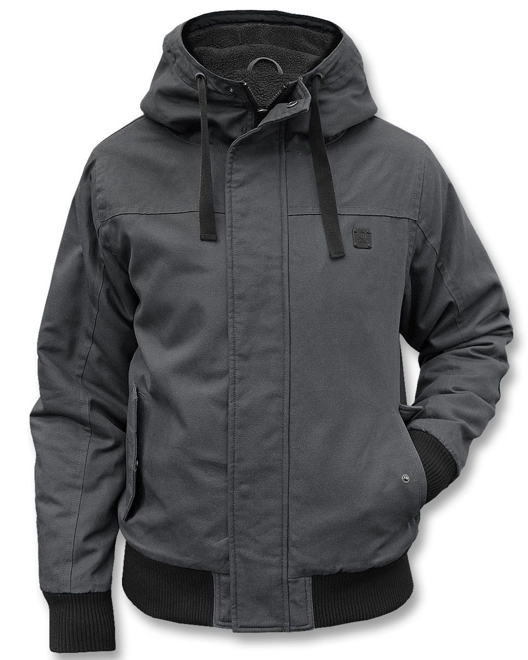 Herren Bomberjacke mit abnehmbarer Kapuze