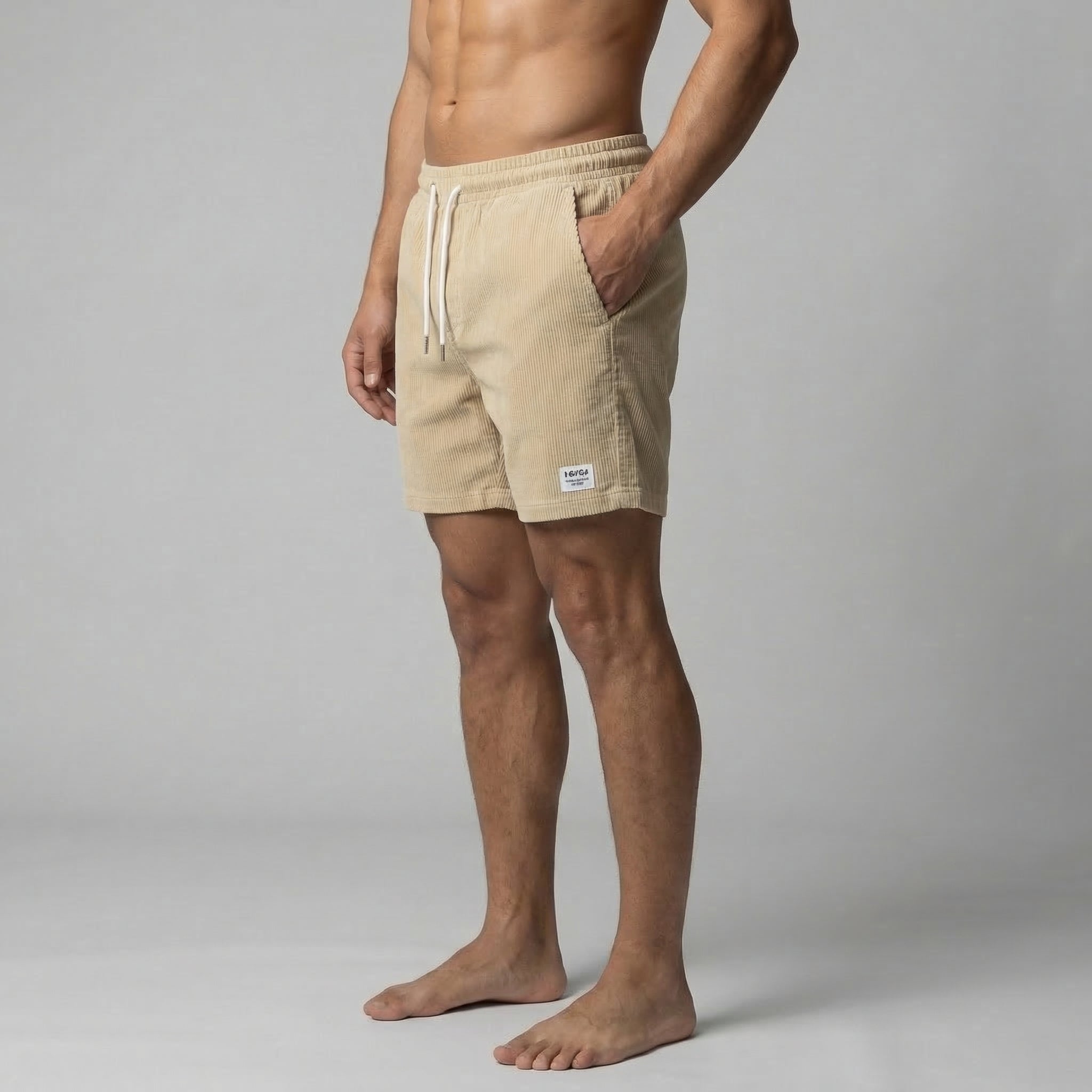 Gestreifte Herren Badeshorts