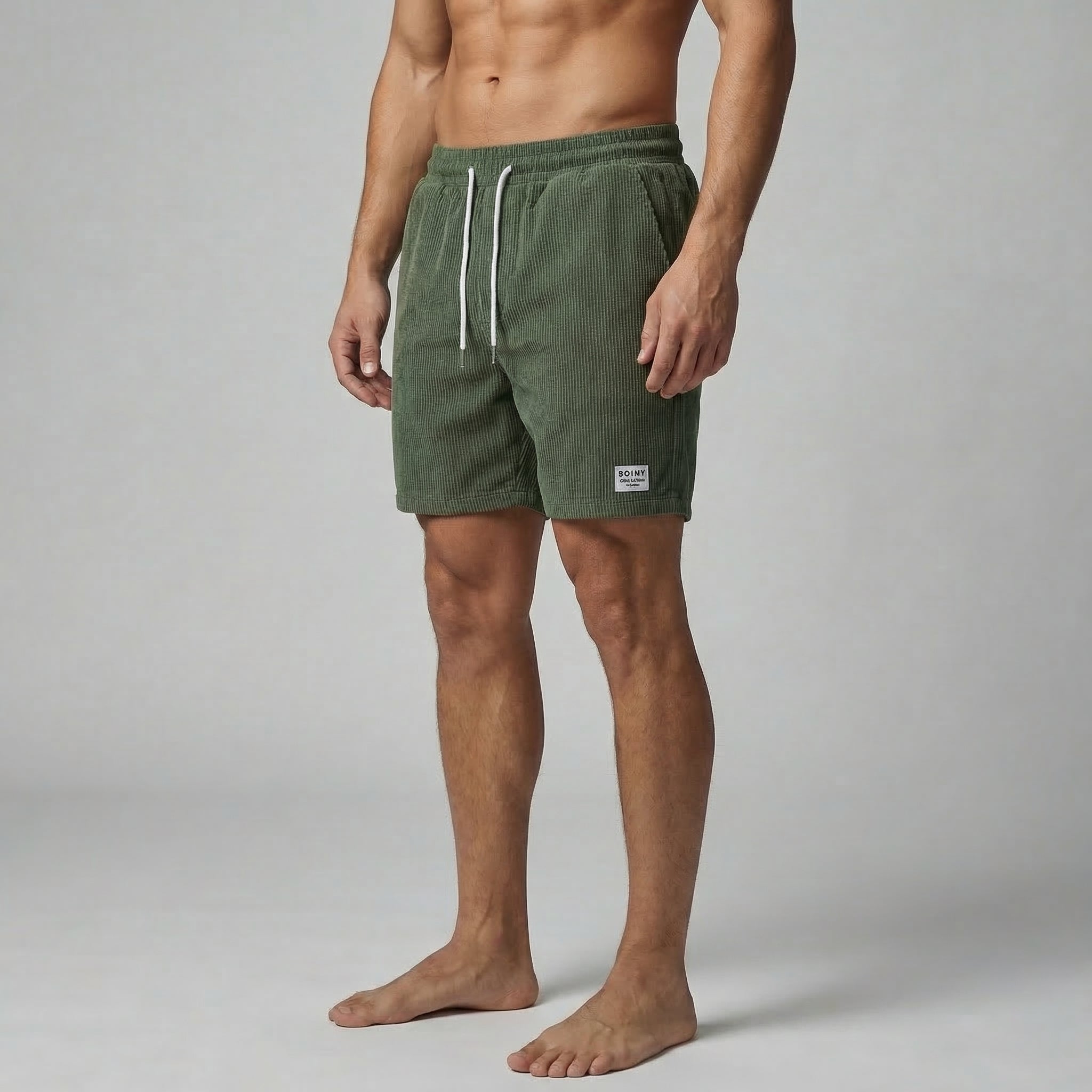 Gestreifte Herren Badeshorts