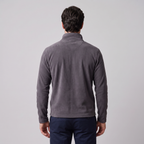 Pull polaire homme avec fermeture éclair quart