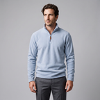 Herren Fleece-Pullover mit Quarter-Zip
