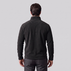 Pull polaire homme avec fermeture éclair quart