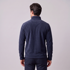 Pull polaire homme avec fermeture éclair quart