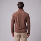 Pull polaire homme avec fermeture éclair quart
