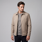 Herren Jacke mit gestepptem Innenfutter und durchgehendem Reissverschluss