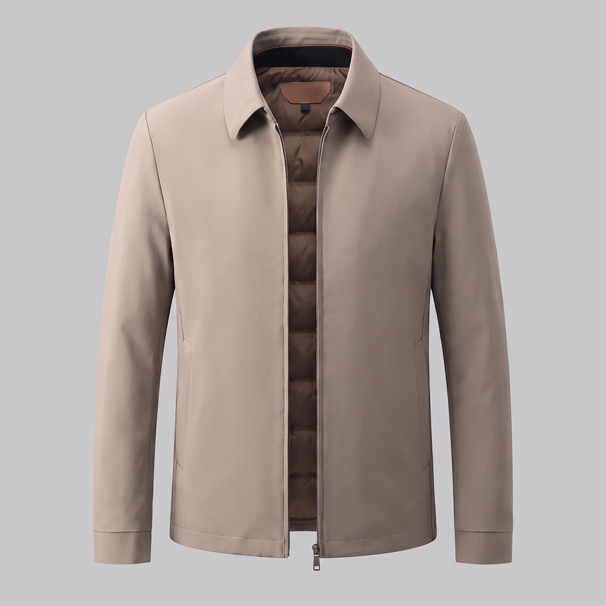Veste homme avec doublure matelassée et fermeture éclair