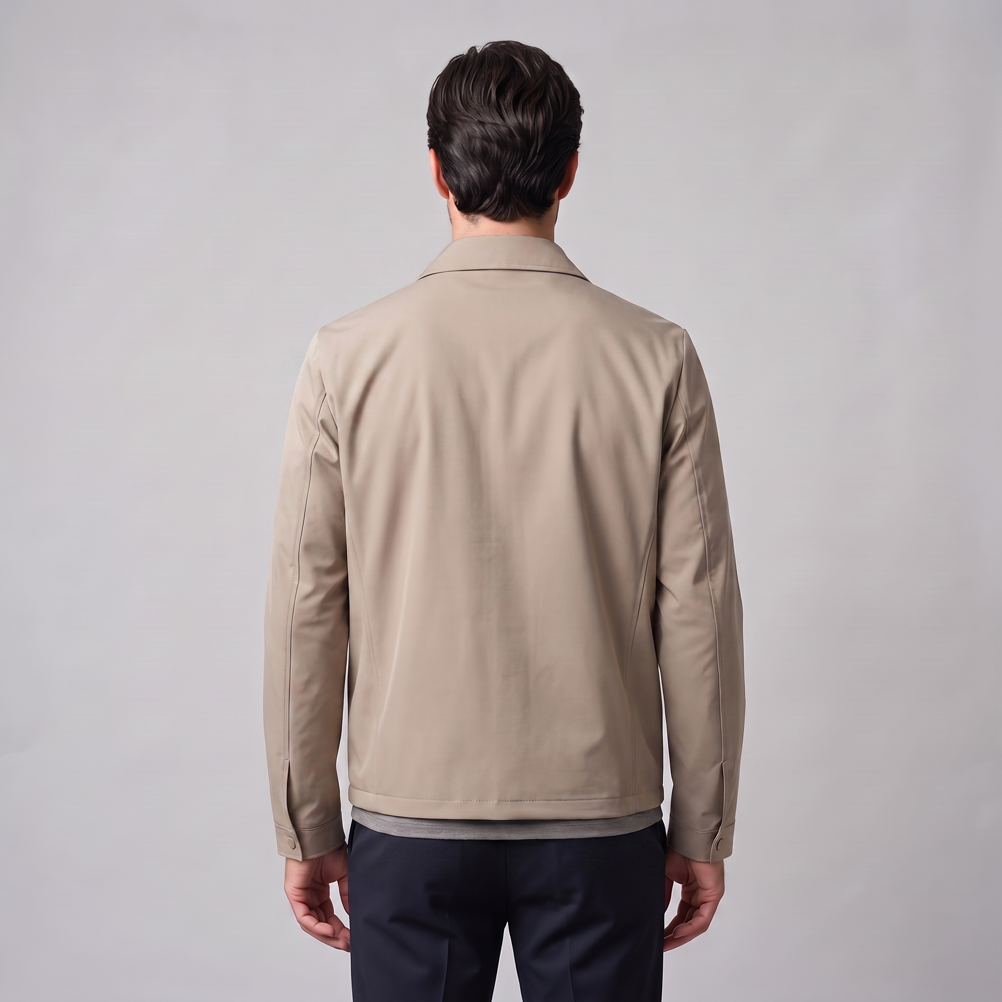 Veste homme avec doublure matelassée et fermeture éclair