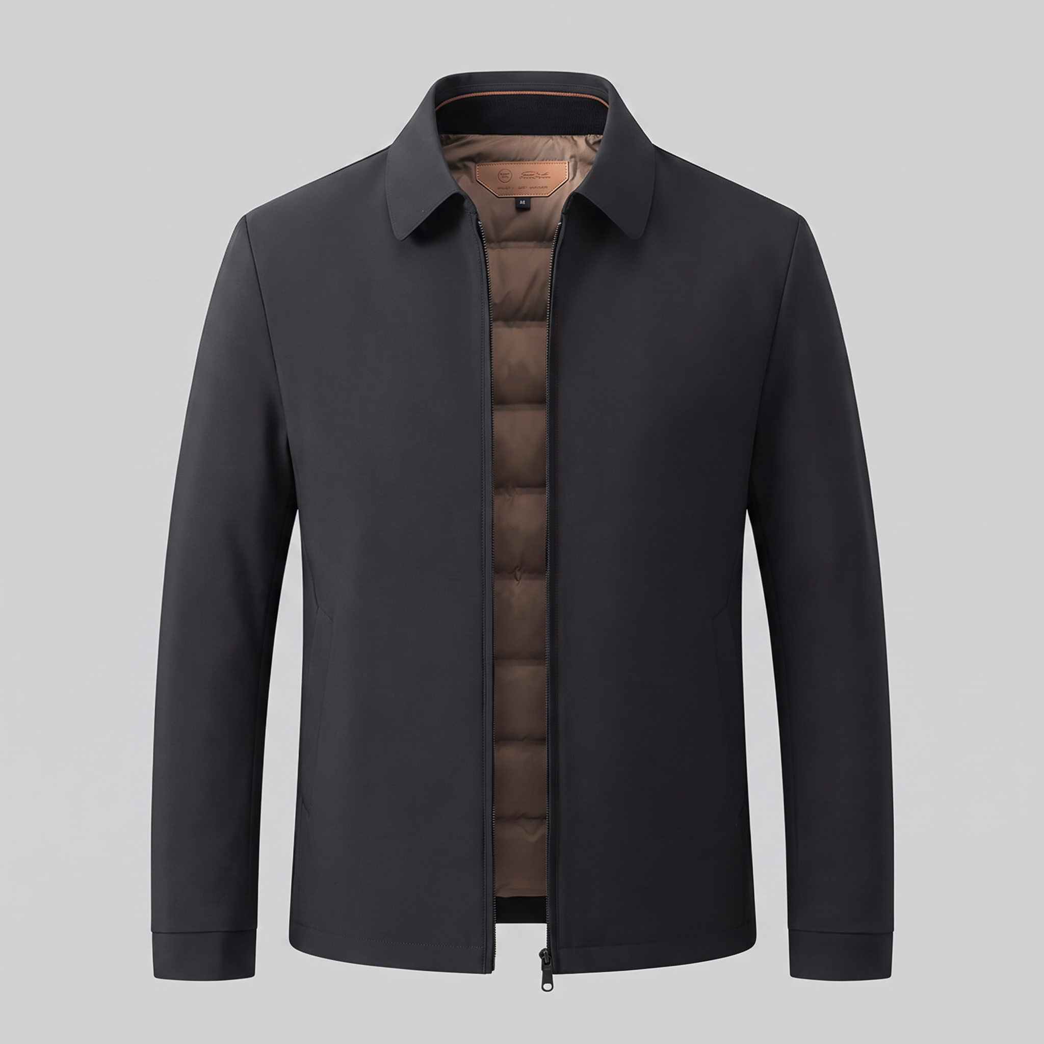 Veste homme avec doublure matelassée et fermeture éclair