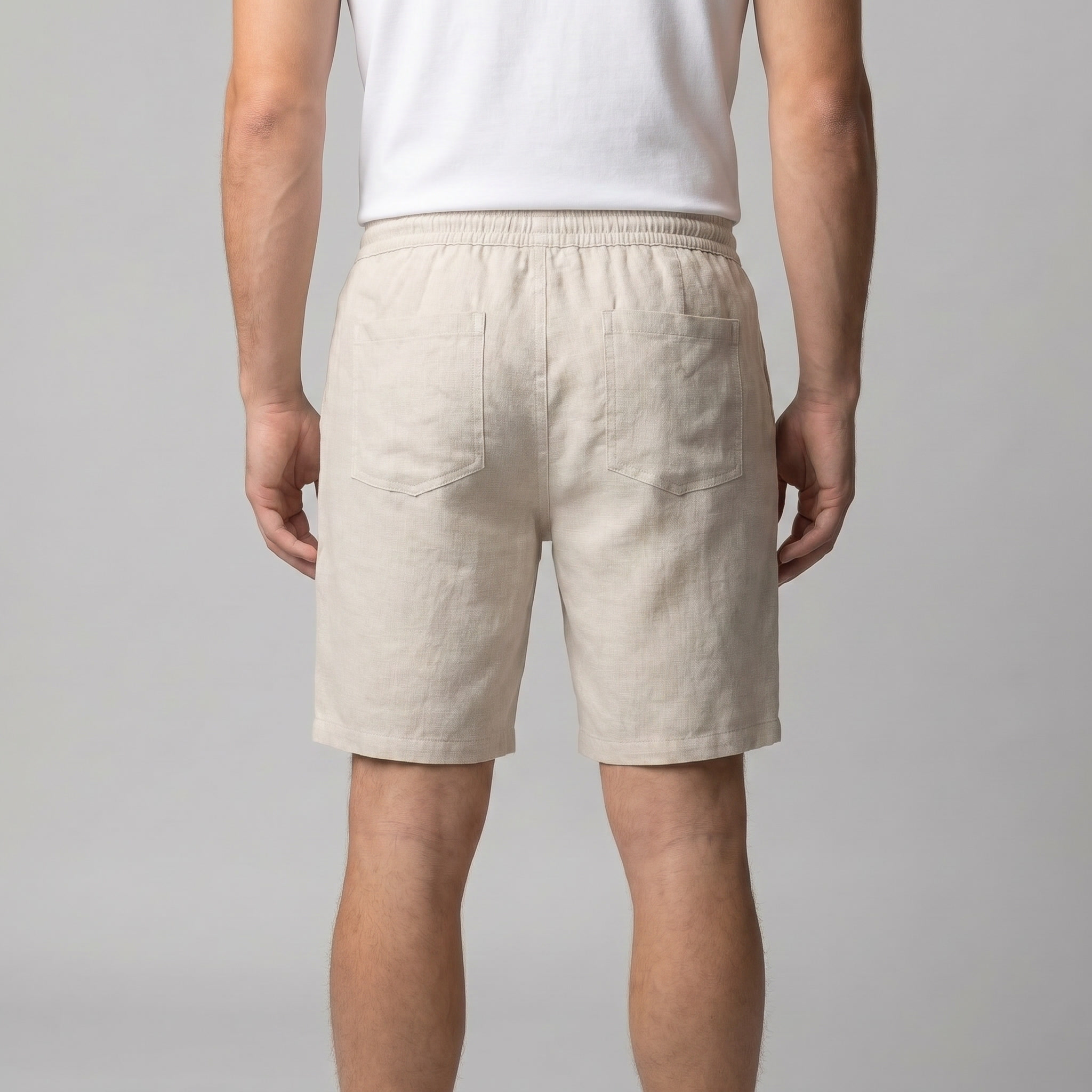 Herren Leinen Casual Shorts