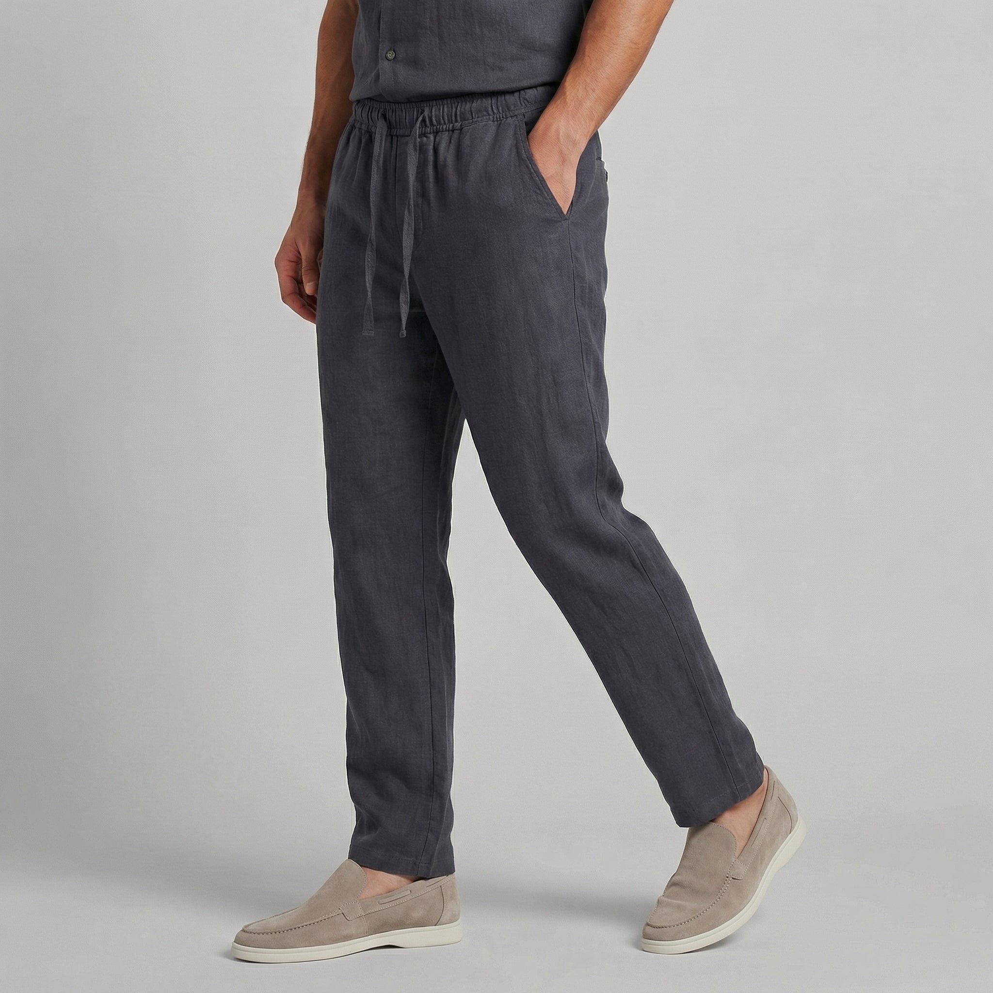 Herren Leinenhose Relaxed Fit