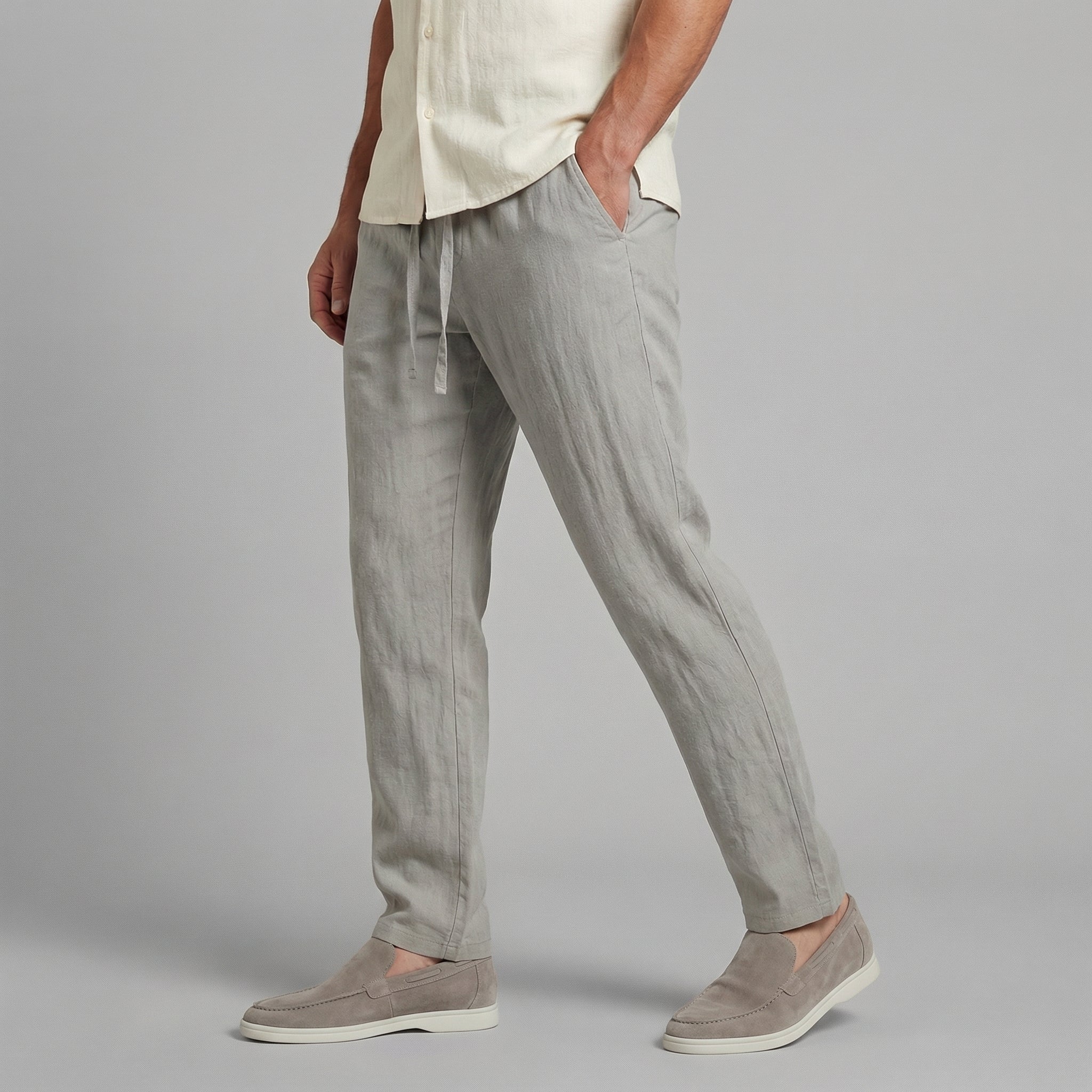 Herren Leinenhose Relaxed Fit