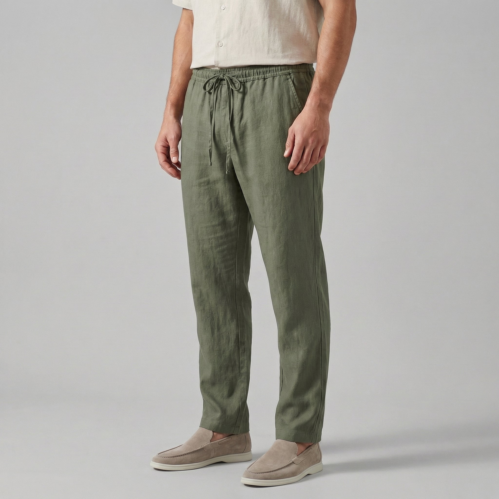 Herren Leinenhose Relaxed Fit