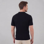 Geripptes Herren Polohemd