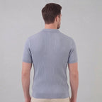 Geripptes Herren Polohemd