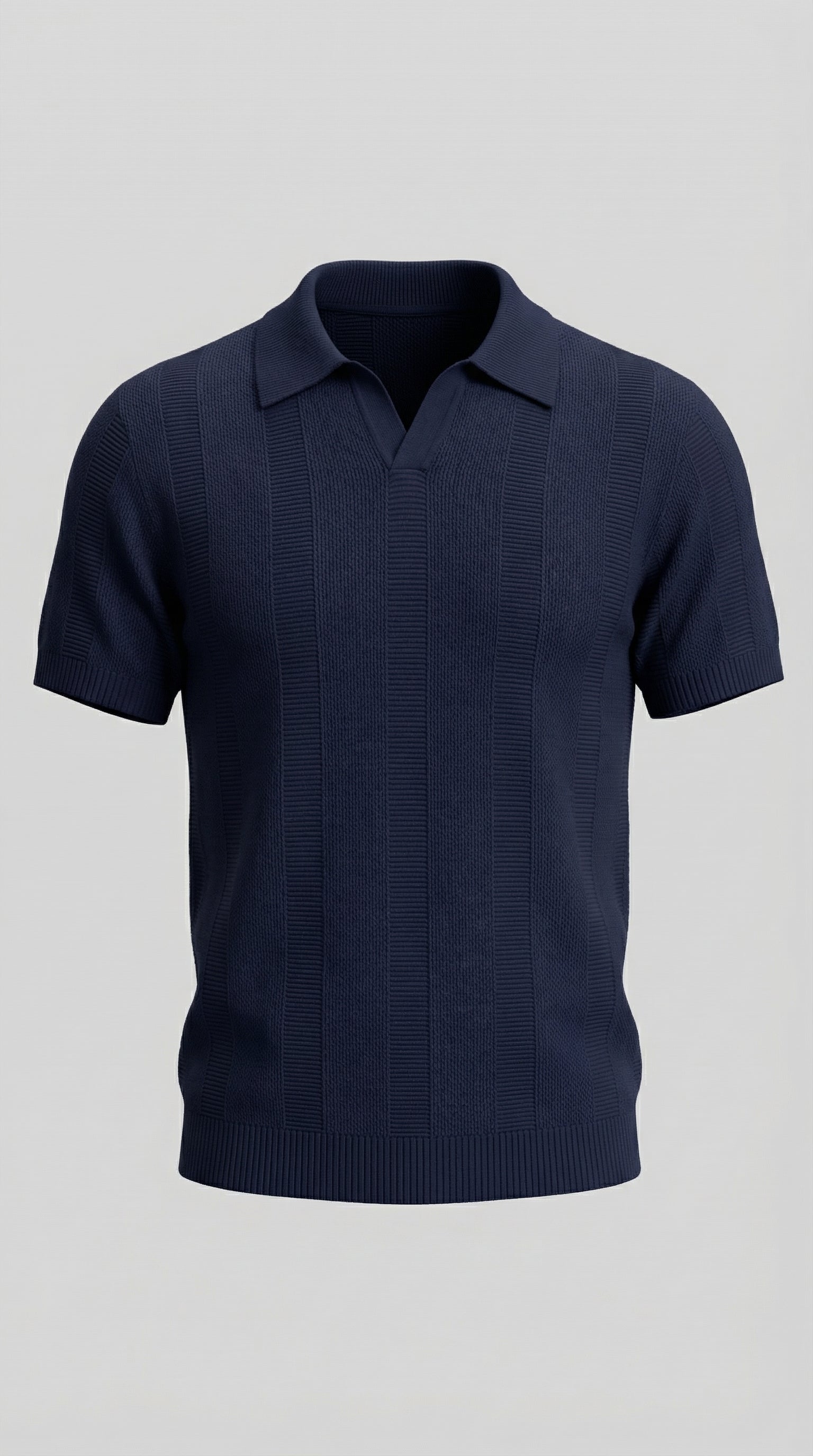 Geripptes Poloshirt für Herren