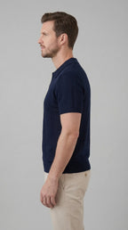 Geripptes Poloshirt für Herren