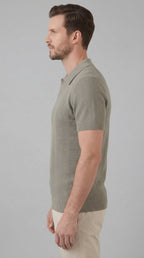 Geripptes Poloshirt für Herren