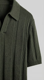 Geripptes Poloshirt für Herren
