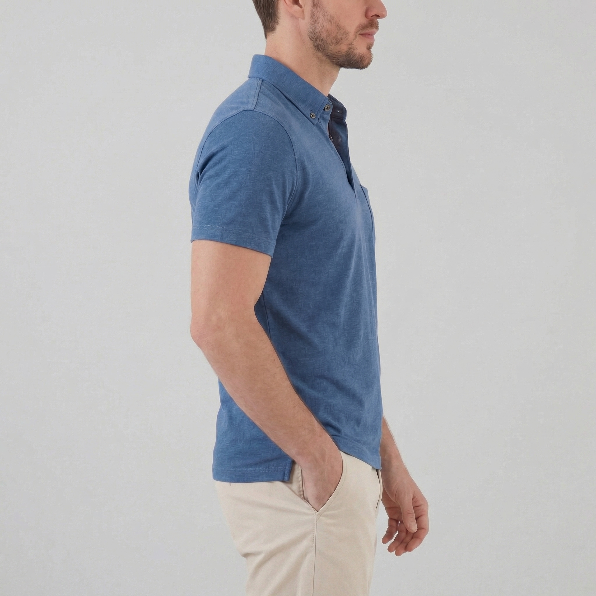 Herren Polohemd mit kurzen Ärmeln