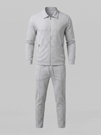 Ensemble homme deux pièces avec motif structuré veste et pantalon