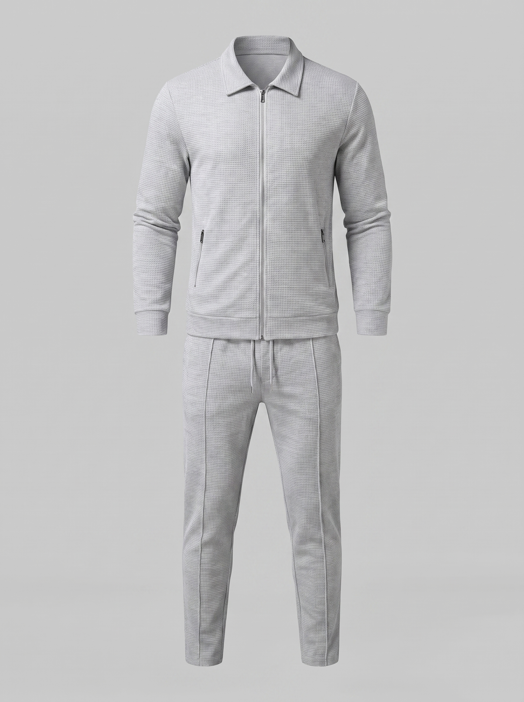 Ensemble homme deux pièces avec motif structuré veste et pantalon
