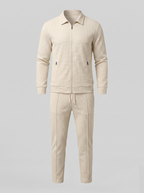 Ensemble homme deux pièces avec motif structuré veste et pantalon
