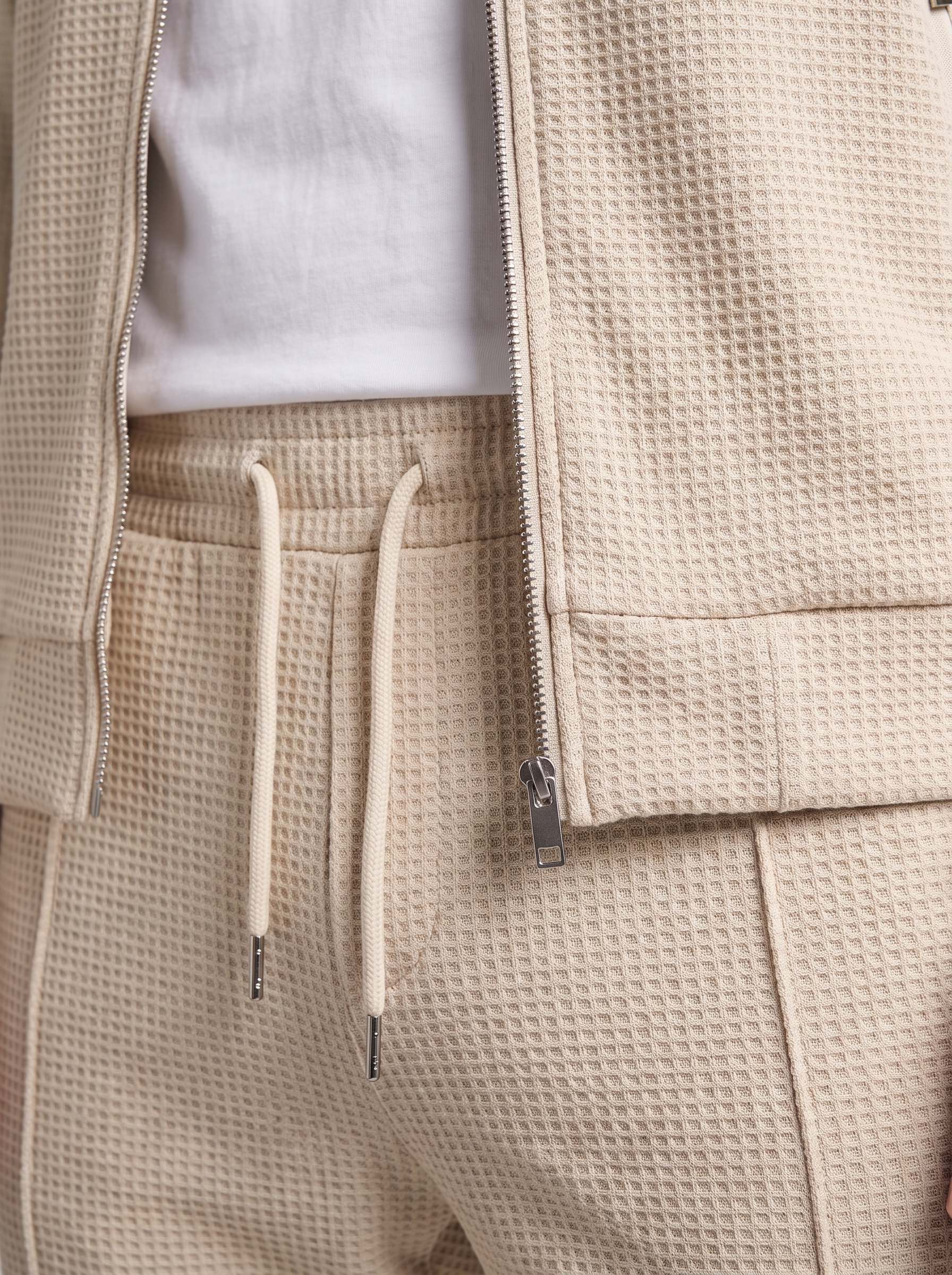 Ensemble homme deux pièces avec motif structuré veste et pantalon