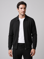 Herren Set aus Strukturjacke und Hose mit Reissverschluss