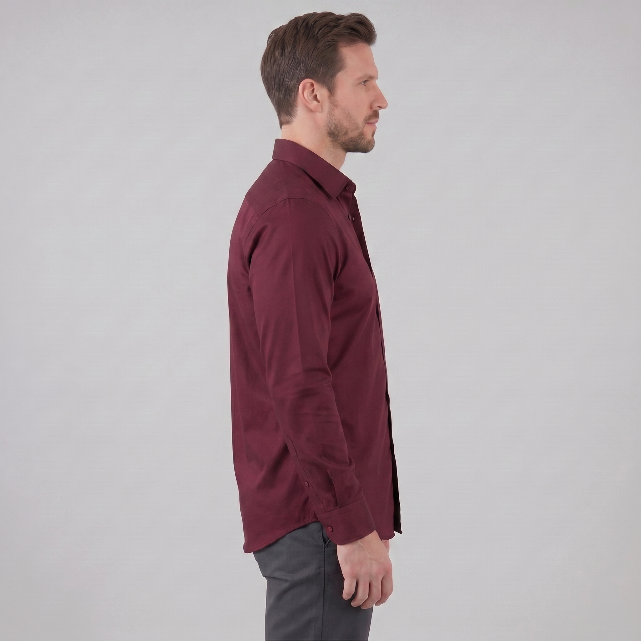 Herren Elegantes Slim-Fit Hemd