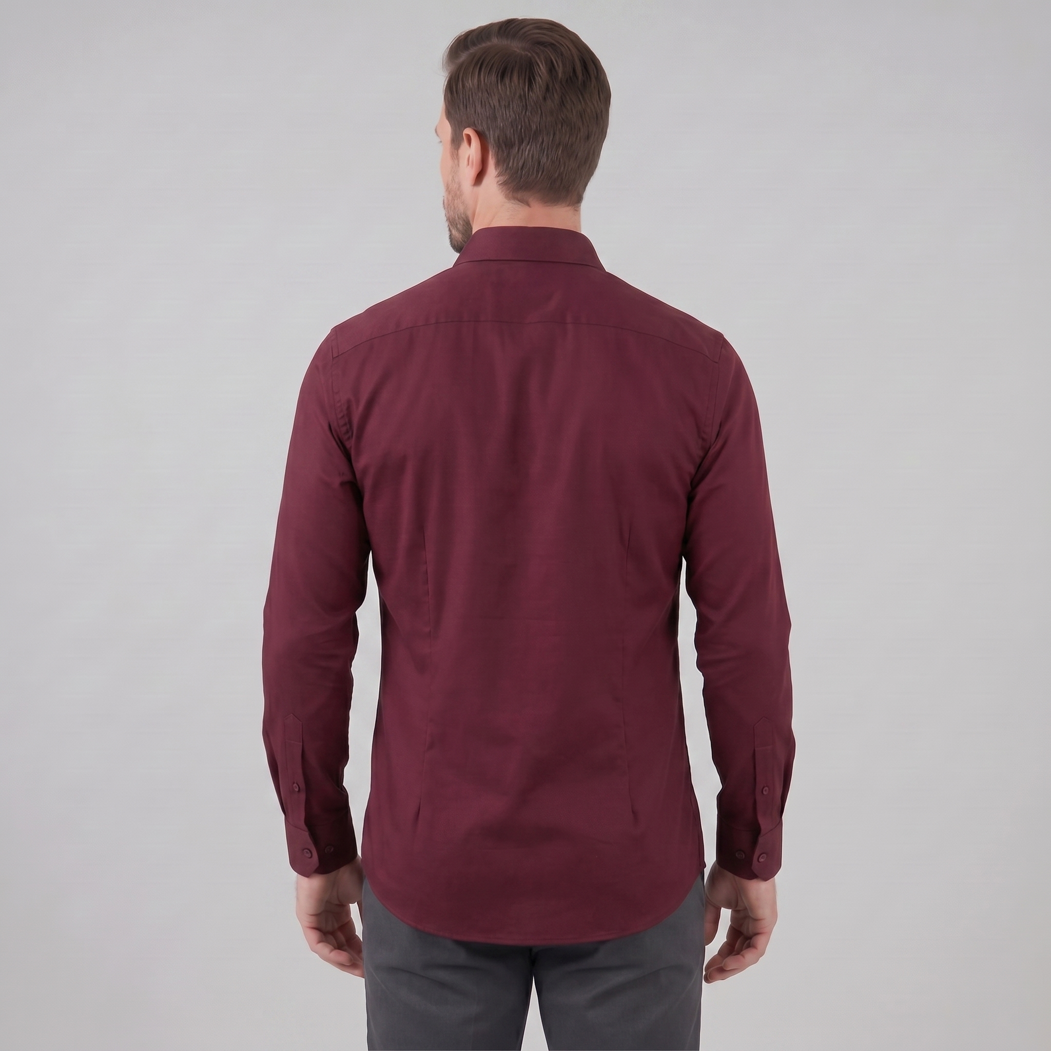 Herren Elegantes Slim-Fit Hemd
