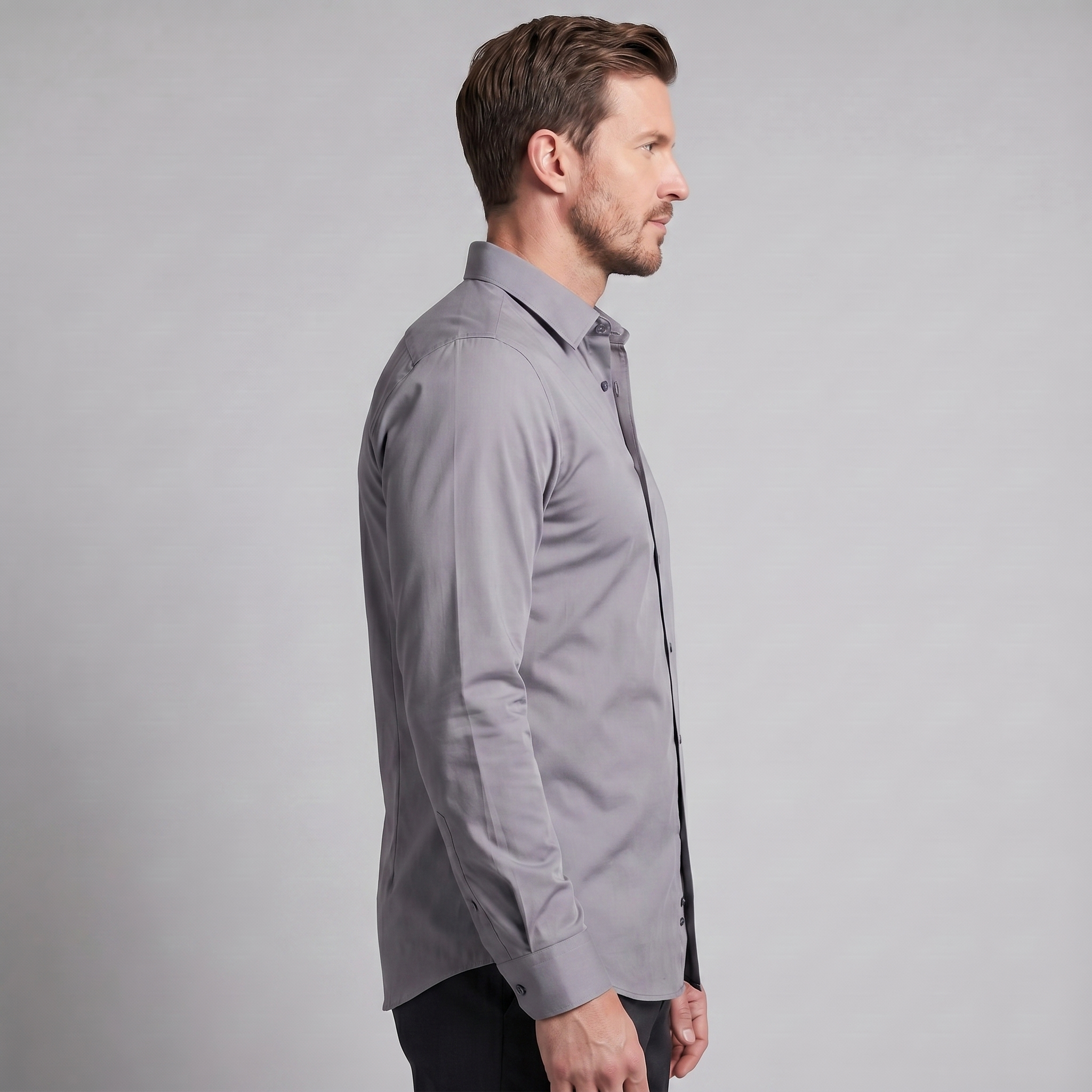 Herren Elegantes Slim-Fit Hemd