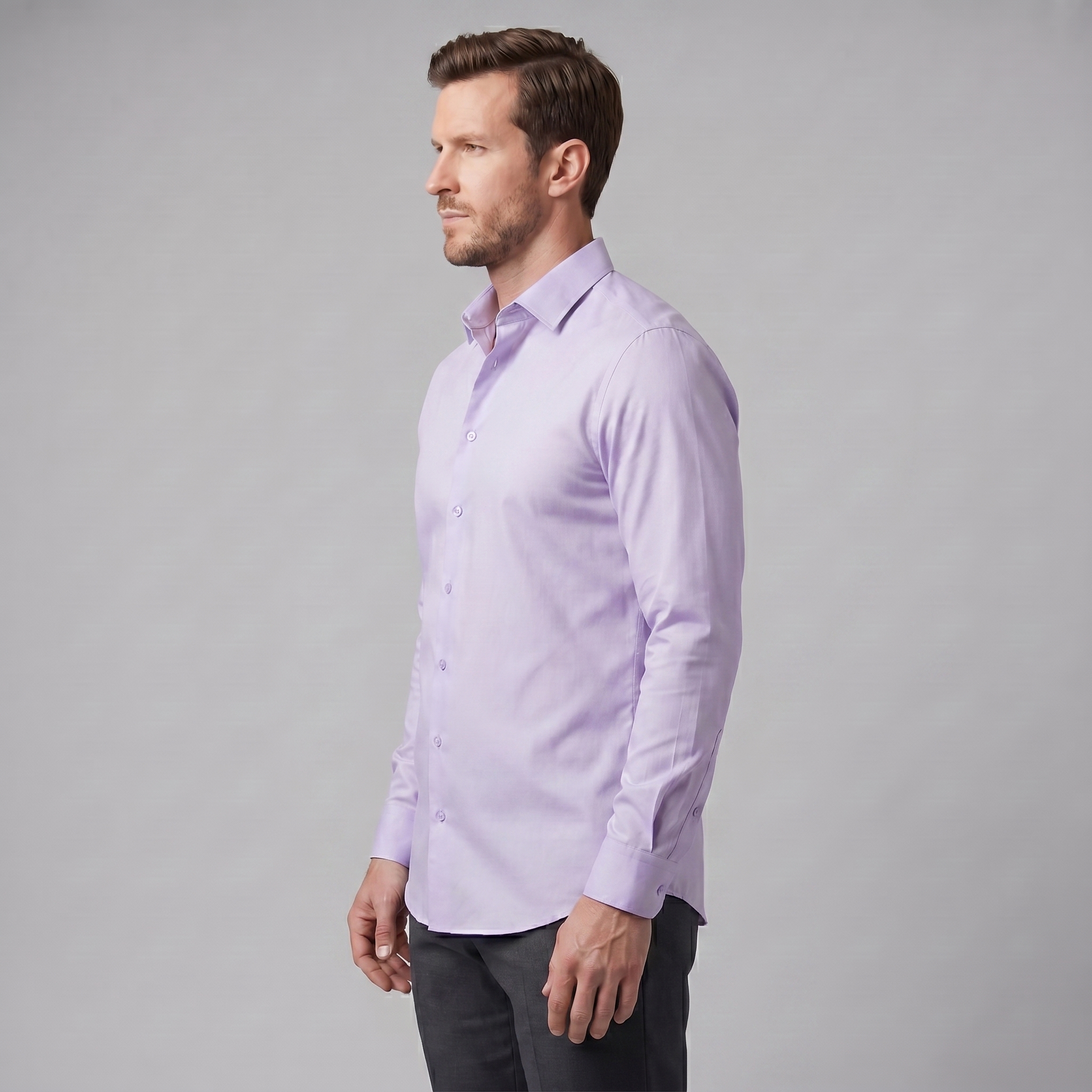 Herren Elegantes Slim-Fit Hemd